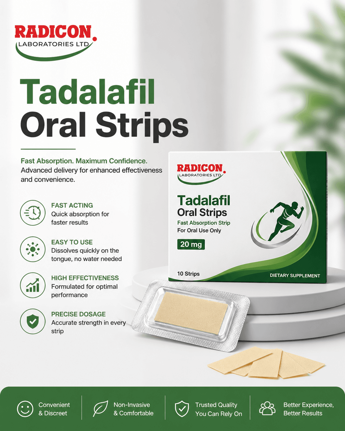 How Do Tadalafil Oral Strips Offer Fast Daily Support?